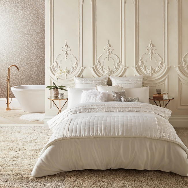 Kylie Minogue Bedding Alexa Gold White Astor Amethyst Duo Oyster
